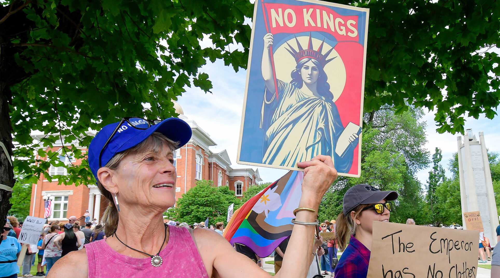 Locals participate in peaceful 'No Kings' protest